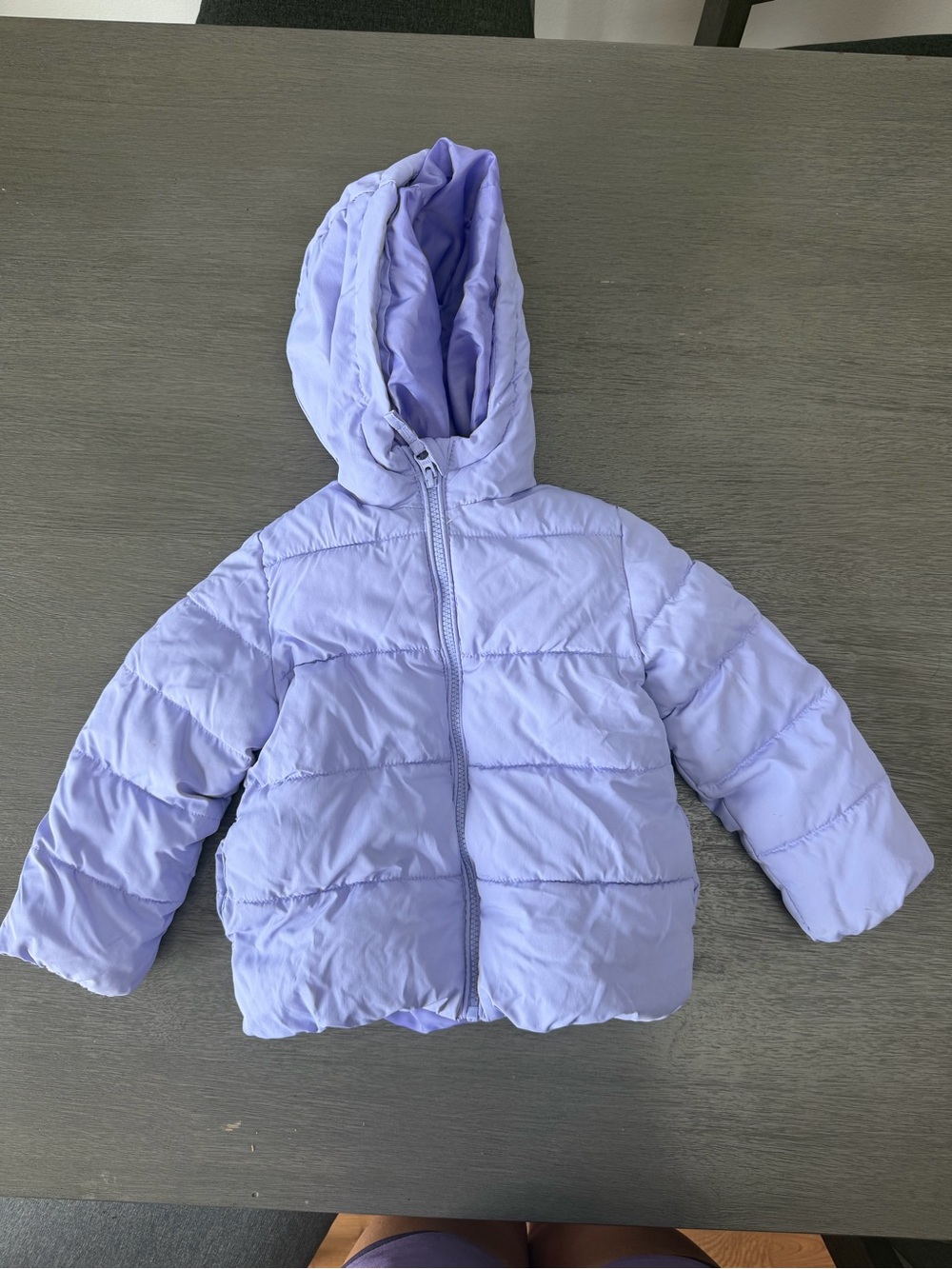 The Children's Place Light Purple Hooded Puffer Jacket